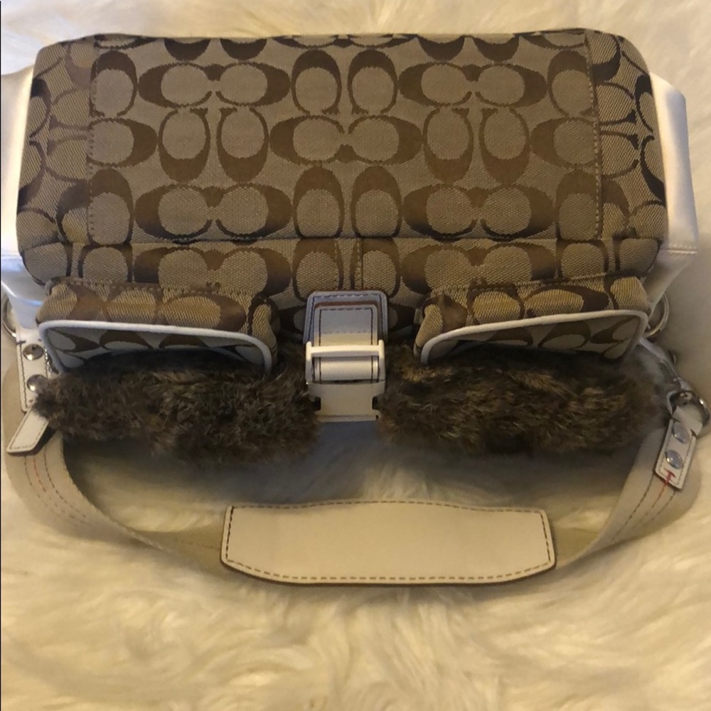 Gorgeous Coach Rabbit Fur Bag - Picture 6 of 8